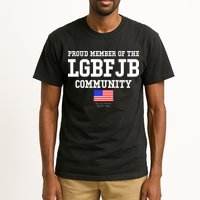 Proud Member Of The LGBFJB Community USA Flag LGB FJB Tall T-Shirt