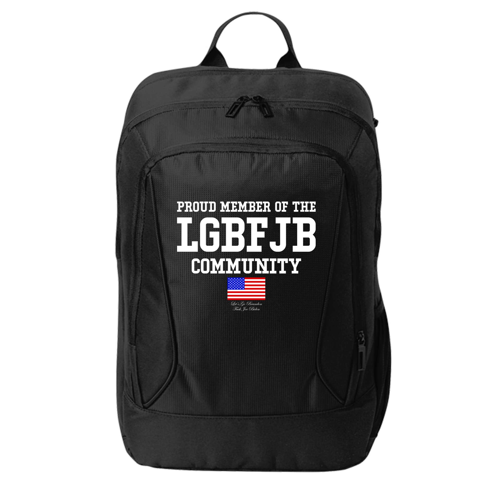 Proud Member Of The LGBFJB Community USA Flag LGB FJB City Backpack