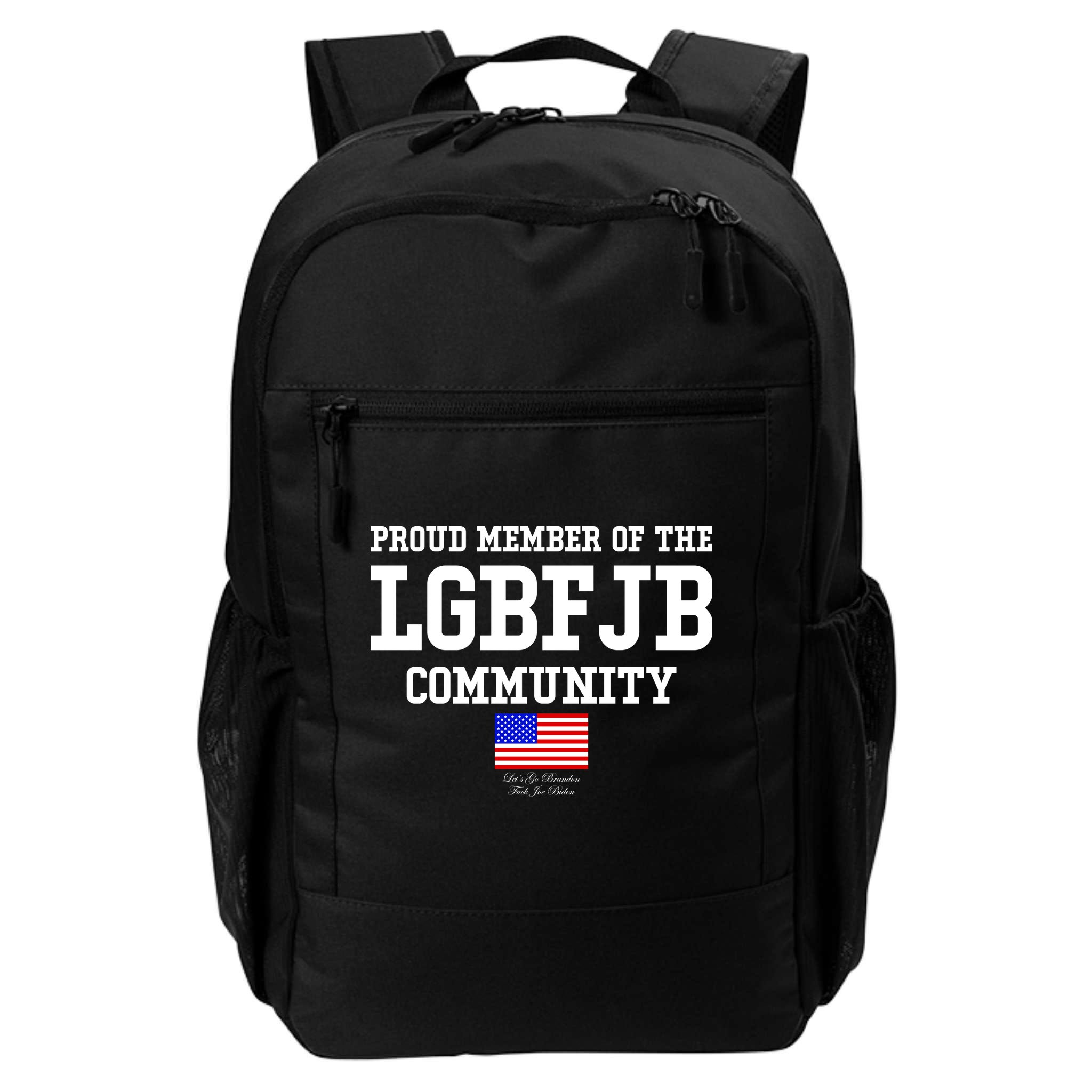 Proud Member Of The LGBFJB Community USA Flag LGB FJB Backpack