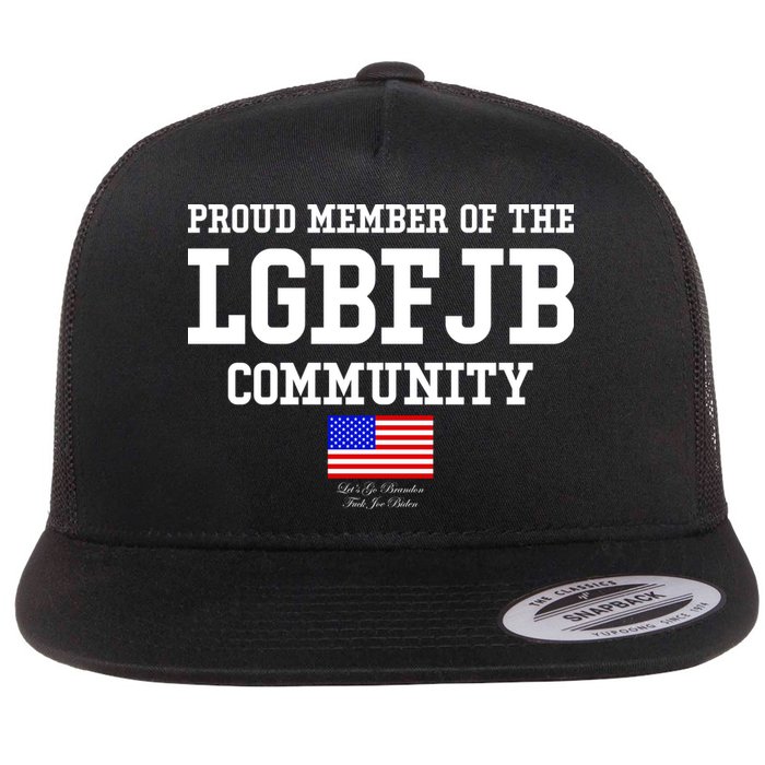 Proud Member Of The LGBFJB Community USA Flag LGB FJB Flatbill Hat