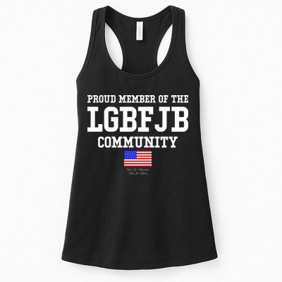 Proud Member Of The LGBFJB Community USA Flag LGB FJB Womens Tank Top