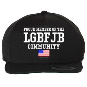 Proud Member Of The LGBFJB Community USA Flag LGB FJB Wool Snapback Cap