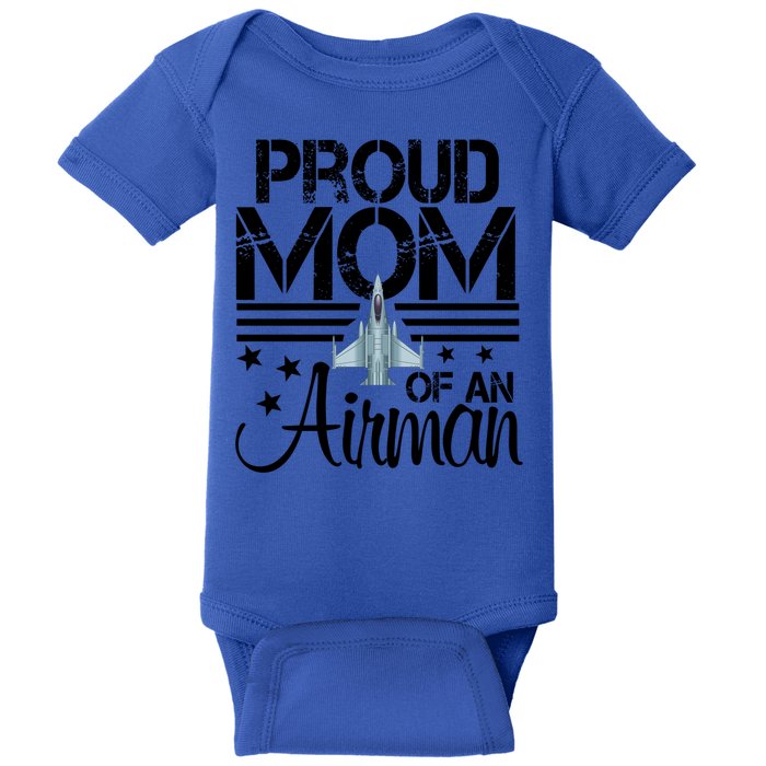 Proud Mom Of An Air Jet Plane Pilot Gift Baby Bodysuit