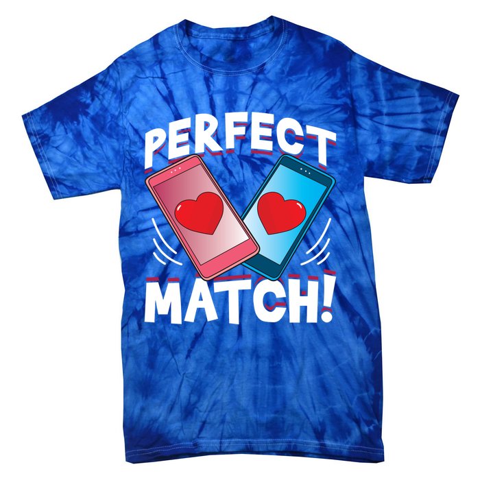 Perfect Match Online Dating Valentine's Day Couple Matching Gift Tie-Dye T-Shirt