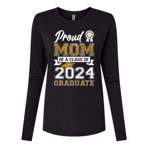 Proud Mom Of A Class Of 2024 Graduate Womens Cotton Relaxed Long Sleeve T-Shirt