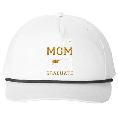 Proud Mom Of A Class Of 2024 Graduate Snapback Five-Panel Rope Hat