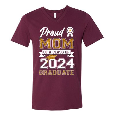 Proud Mom Of A Class Of 2024 Graduate V-Neck T-Shirt