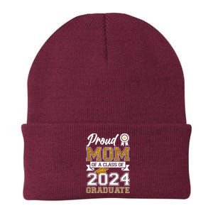 Proud Mom Of A Class Of 2024 Graduate Knit Cap Winter Beanie