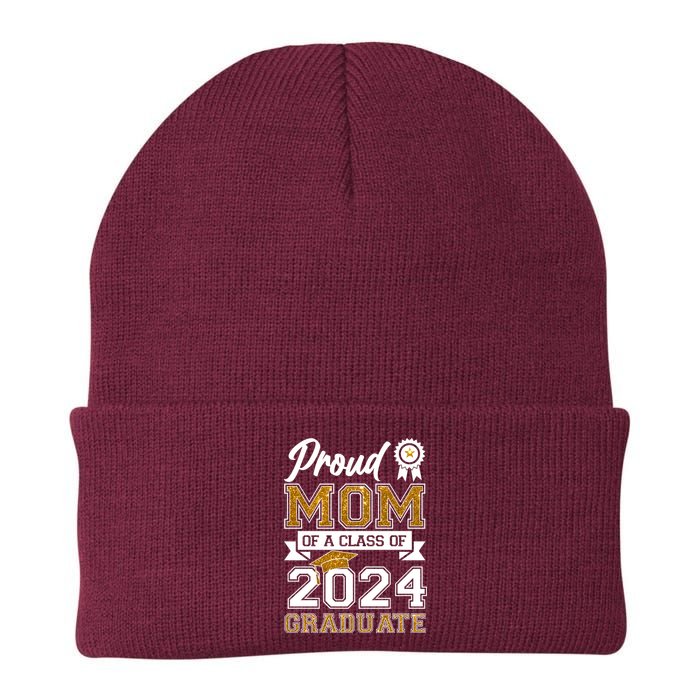 Proud Mom Of A Class Of 2024 Graduate Knit Cap Winter Beanie