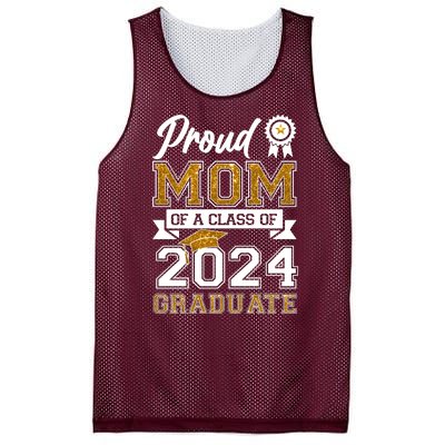 Proud Mom Of A Class Of 2024 Graduate Mesh Reversible Basketball Jersey Tank