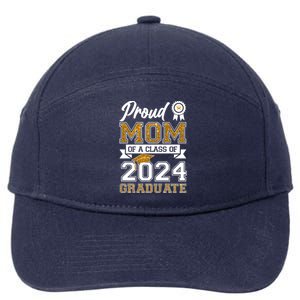 Proud Mom Of A Class Of 2024 Graduate 7-Panel Snapback Hat