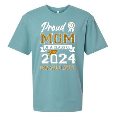 Proud Mom Of A Class Of 2024 Graduate Sueded Cloud Jersey T-Shirt