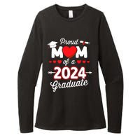 Proud Mom Of A Class Of 2024 Graduate Senior Graduation Womens CVC Long Sleeve Shirt