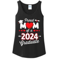 Proud Mom Of A Class Of 2024 Graduate Senior Graduation Ladies Essential Tank