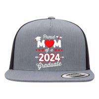 Proud Mom Of A Class Of 2024 Graduate Senior Graduation Flat Bill Trucker Hat