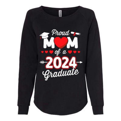 Proud Mom Of A Class Of 2024 Graduate Senior Graduation Womens California Wash Sweatshirt