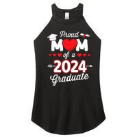 Proud Mom Of A Class Of 2024 Graduate Senior Graduation Women's Perfect Tri Rocker Tank