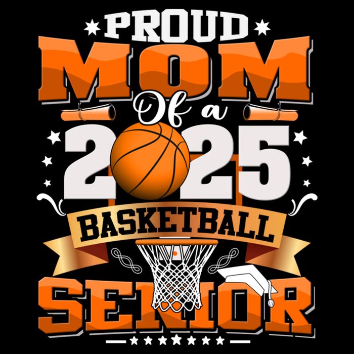 Proud Mom Of A 2025 Senior Basketball Graduate Grad 2025 Meaningful Gift Backpack