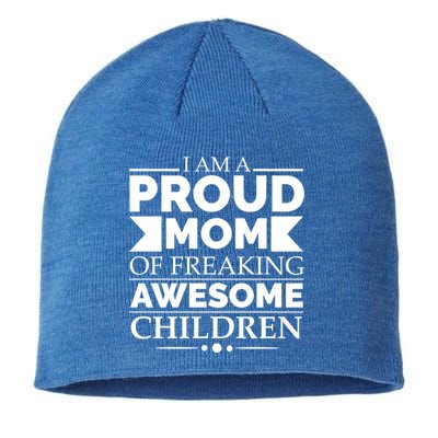 Proud Mom Of Awesome Mother's Day Parents Gift Sustainable Beanie