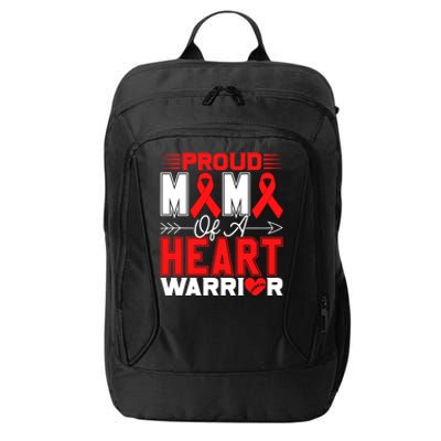 Proud Mimi Of A Heart Warrior Heart Disease Awareness Month Gift City Backpack