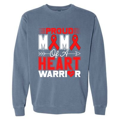 Proud Mimi Of A Heart Warrior Heart Disease Awareness Month Gift Garment-Dyed Sweatshirt