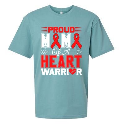 Proud Mimi Of A Heart Warrior Heart Disease Awareness Month Gift Sueded Cloud Jersey T-Shirt