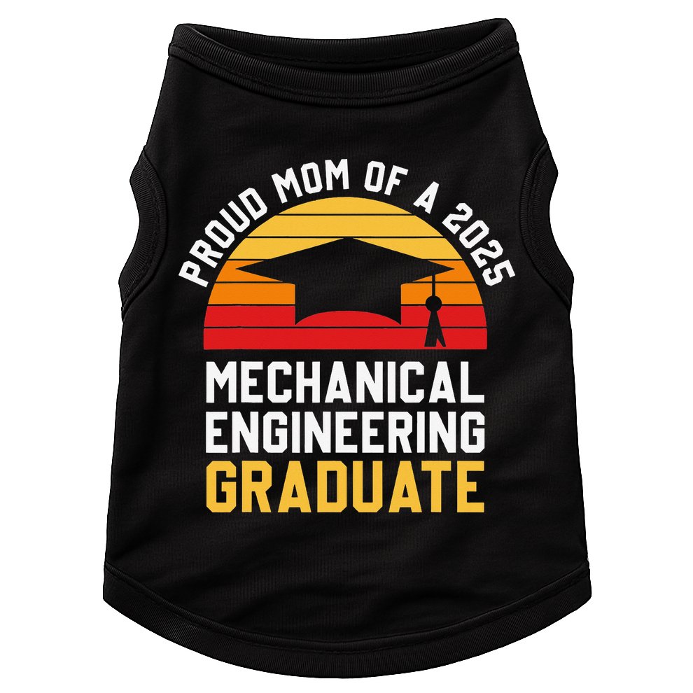 Proud Mom Of Mechanical Engineering Graduate 2025 Doggie Tank