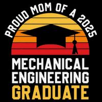 Proud Mom Of Mechanical Engineering Graduate 2025 Drawstring Bag