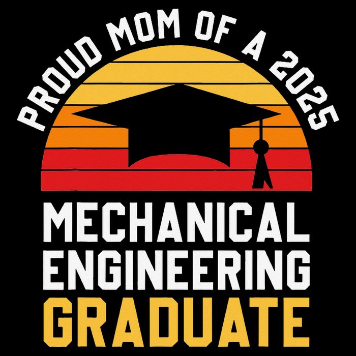 Proud Mom Of Mechanical Engineering Graduate 2025 Drawstring Bag