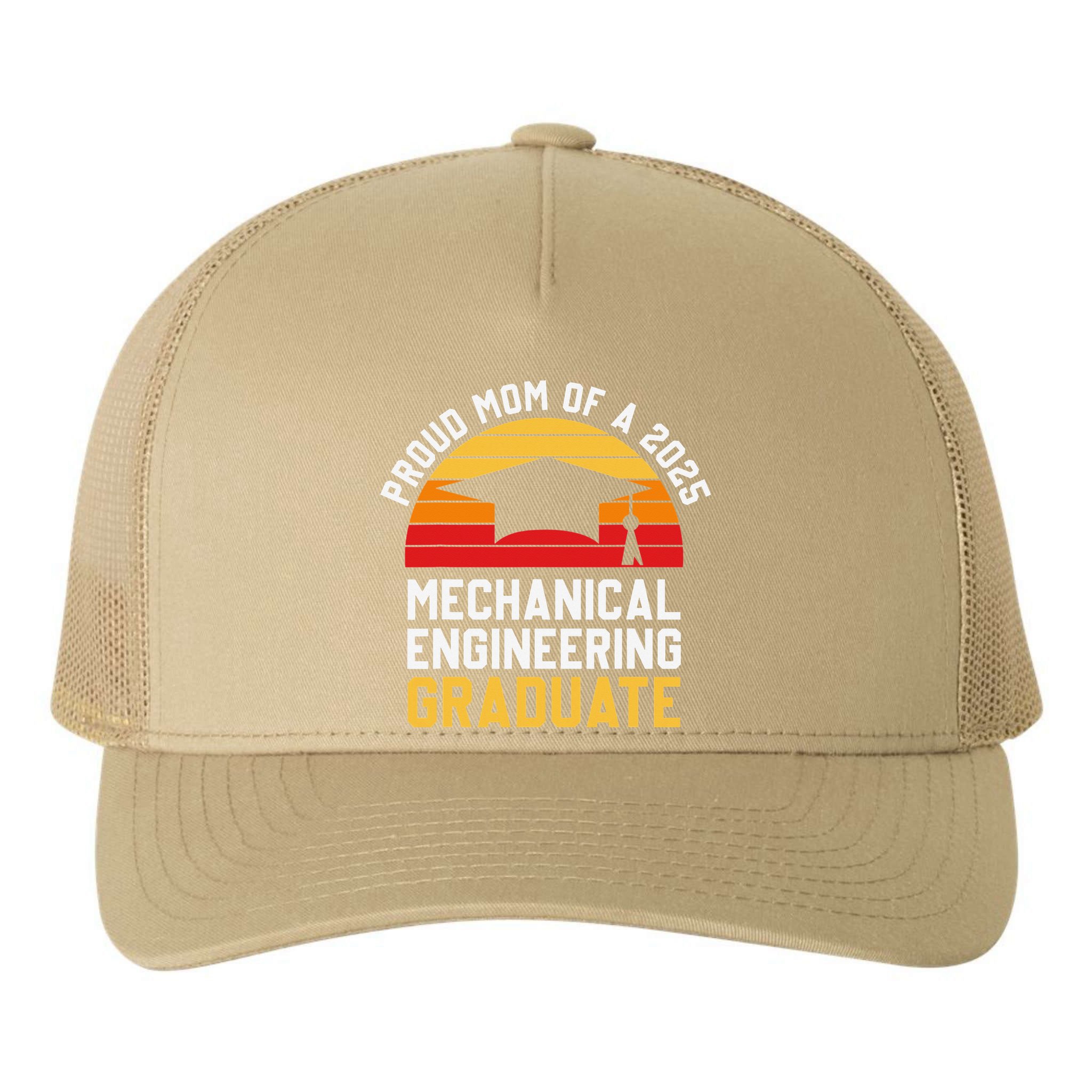 Proud Mom Of Mechanical Engineering Graduate 2025 Yupoong Adult 5-Panel Trucker Hat
