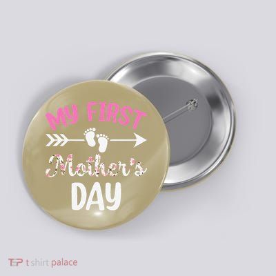Proud Mom Of 2 Celebratory Mothers Day Birthday Button