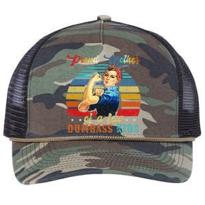 Proud Mother Of A Few Dumbass Mothers Day Gift Mom Retro Rope Trucker Hat Cap