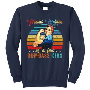 Proud Mother Of A Few Dumbass Mothers Day Gift Mom Sweatshirt