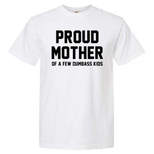 Proud Mother Of A Few Dumbass Kids Funny Garment-Dyed Heavyweight T-Shirt