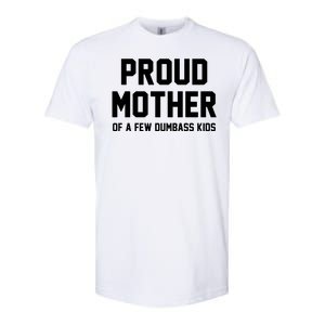 Proud Mother Of A Few Dumbass Kids Funny Softstyle CVC T-Shirt