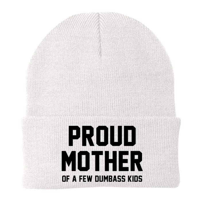 Proud Mother Of A Few Dumbass Kids Funny Knit Cap Winter Beanie