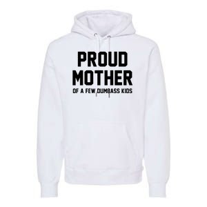 Proud Mother Of A Few Dumbass Kids Funny Premium Hoodie