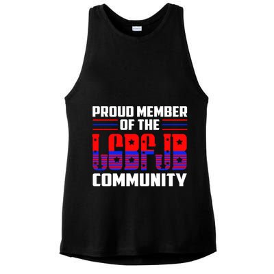 Proud Member Of The LGBFJB Community Ladies PosiCharge Tri-Blend Wicking Tank