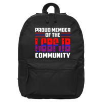 Proud Member Of The LGBFJB Community 16 in Basic Backpack