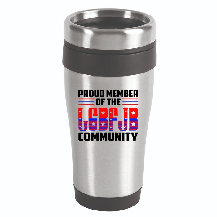 Proud Member Of The LGBFJB Community 16oz Travel Tumbler