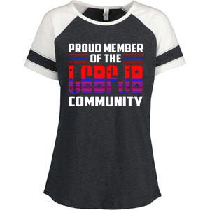 Proud Member Of The LGBFJB Community Enza Ladies Jersey Colorblock Tee