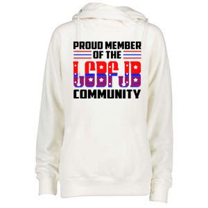 Proud Member Of The LGBFJB Community Womens Funnel Neck Pullover Hood