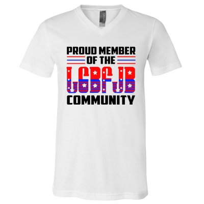 Proud Member Of The LGBFJB Community V-Neck T-Shirt