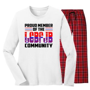 Proud Member Of The LGBFJB Community Women's Long Sleeve Flannel Pajama Set 