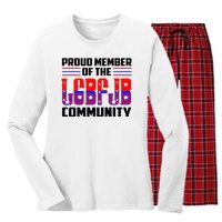 Proud Member Of The LGBFJB Community Women's Long Sleeve Flannel Pajama Set 