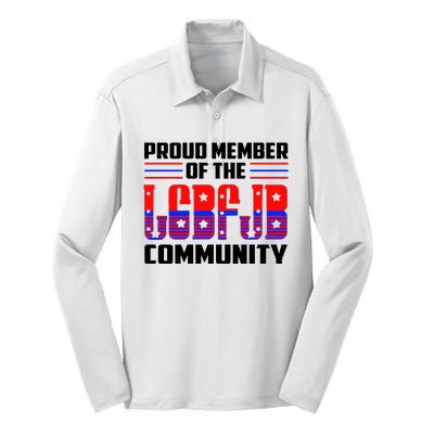 Proud Member Of The LGBFJB Community Silk Touch Performance Long Sleeve Polo