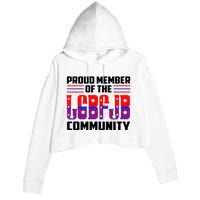 Proud Member Of The LGBFJB Community Crop Fleece Hoodie