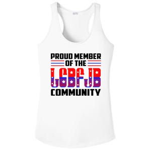 Proud Member Of The LGBFJB Community Ladies PosiCharge Competitor Racerback Tank