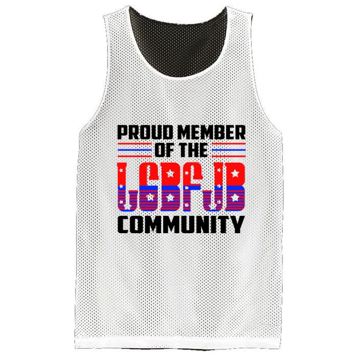 Proud Member Of The LGBFJB Community Mesh Reversible Basketball Jersey Tank