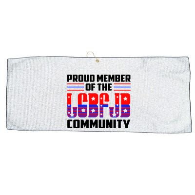 Proud Member Of The LGBFJB Community Large Microfiber Waffle Golf Towel